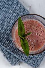 Banana and strawberry smoothie