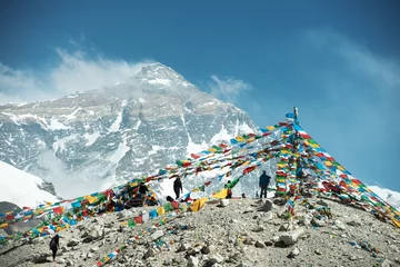 Stickers pour porte Népal Paysages de montagne spectaculaires sur le camp de base du mont Everest
