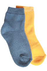 Pair of child's different socks