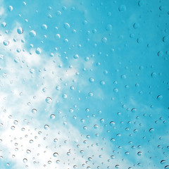 rain drops on glass background