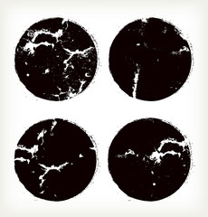 Grunge paint circle for design.