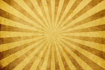 vintage sun rays on old grunge paper