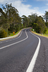 Fototapeta na wymiar Winding Australian Road