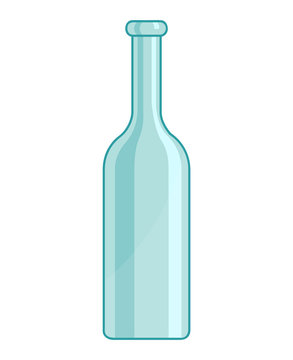 empty bottles isolated illustration