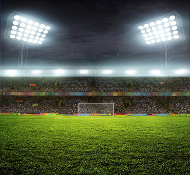 stadium with fans