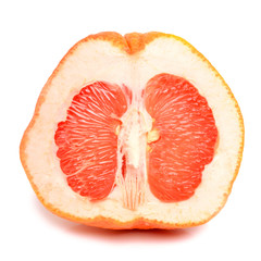 Turkish sweet delights in the basket isolated on white