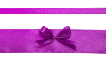 Wide tape with a bow and narrow