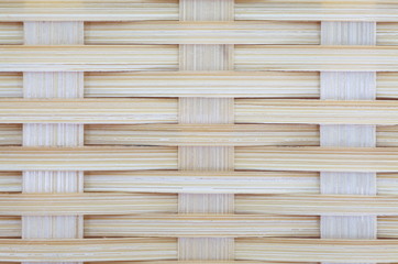 Bamboo brown straw mat as abstract texture background