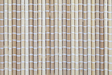 Bamboo brown straw mat as abstract texture background