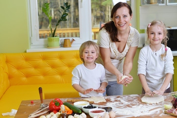 mother with children