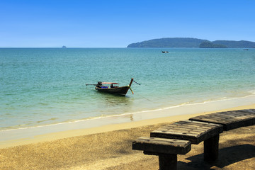 Fototapeta na wymiar Ao Nang beach in Krabi, Thailand
