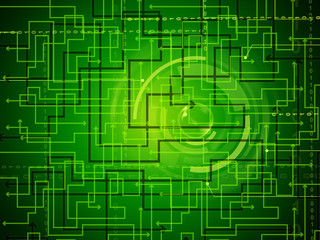 Intertwined Arrows Background Means Web Communication Or Connect