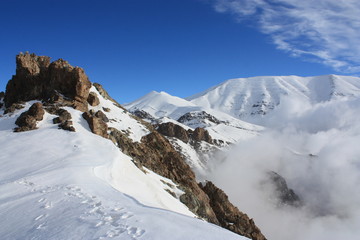 randonnée dans les montagnes d'Iran