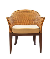 sofa furniture weave bamboo chair