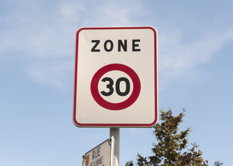 Panneau zone 30