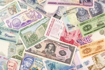 Fototapeta na wymiar World Coins & Banknotes