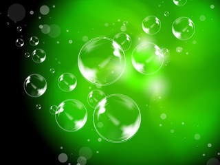 Abstract Bubbles Background Shows Beautiful Creative Spheres.