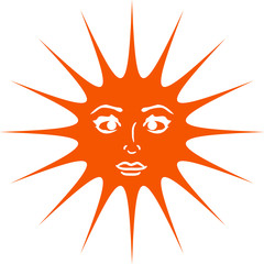 Sonne Frau Gilr Hübsch Schön Gesicht