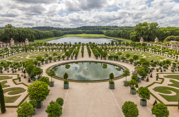Nice Garden of Versailles near Paris in France
