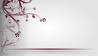 Floral light gray background