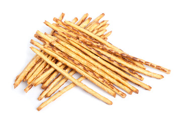 Closeup of a pile of delicious pretzel sticks