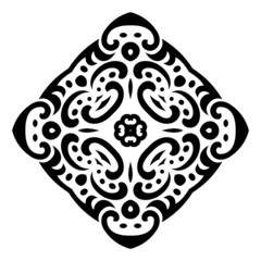 Abstract vector mehndi tattoo ornament