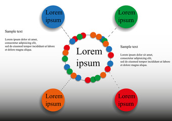 Infographic with rings