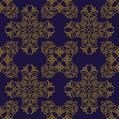 vector seamless pattern in eastern style