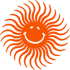 Gesicht Smiley Sonne Spirale Wirbel