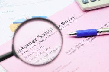 Fototapeta premium Customer service survey