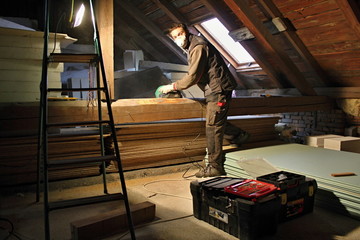 reconstruction of the attic