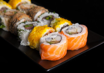 Japanese seafood sushi set