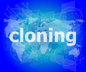 cloning word, backgrounds touch screen with transparent buttons