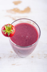 Smoothie, Erdbeeren, Erdbeersmoothie,getränk