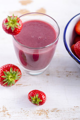 Smoothie, Erdbeeren, Erdbeersmoothie,getränk