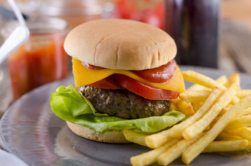 Hamburger,Cheeseburger, Burger,