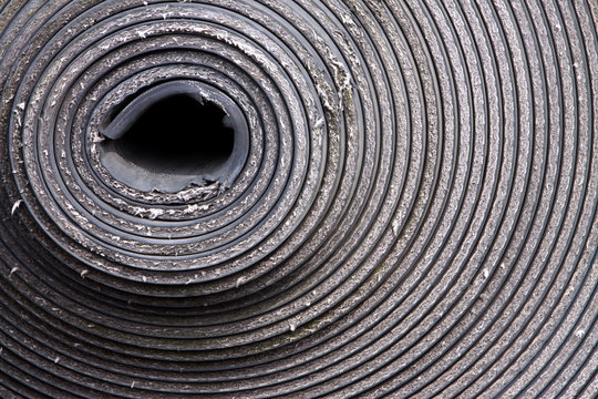 exzentrische Kreise einer Materialrolle