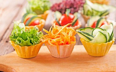 vegetable canapes