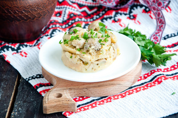 polenta with mushrooms