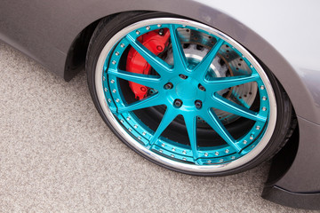 Sport car light alloy wheels