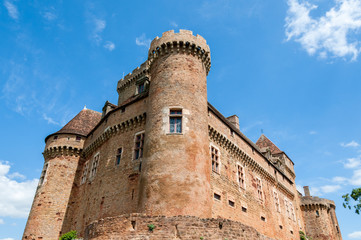 Fototapeta na wymiar Château de Castelnau-bretenoux