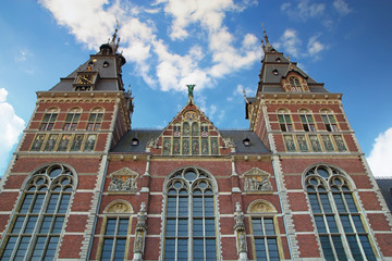 Fototapeta na wymiar Rijksmuseum in Amsterdam