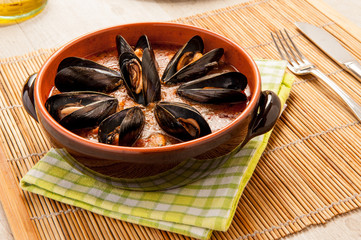 Zuppa di cozze nel coccio
