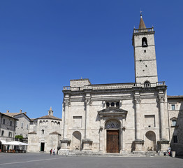 Fototapeta na wymiar the Cathedral of St. Emidio -Ascoli Piceno, Italy