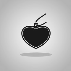 Obraz premium price tag black icon. vector illustration