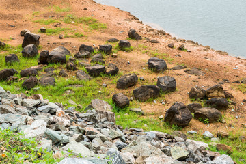 Landscape of Tha Krabak reservoir