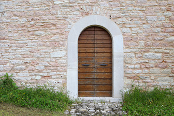 An image of an old door in Altino, Ascoli Piceno - Italy