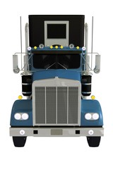 Semi Truck Front Isolated