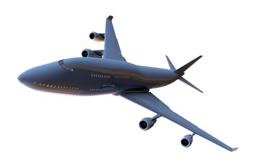 Airplane Isolated on White