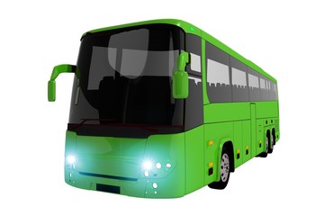 Green Coach Bus